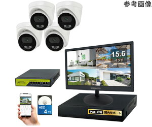 �u���[�h�E�H�b�` 4k�i800����f�jPoE�^�C�vNVR�h�ƃJ�����Z�b�g �h�[���J����4��A15.6�C���`���j�^�[�AHDD4TB�t�� 1�Z�b�g SEC-N-4FK-16L-4T �h�Ɨp�J�����iCCTV�j/�h�ƃJ�����iCCTV�j