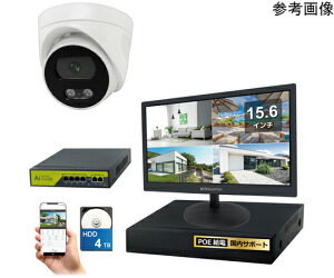 �u���[�h�E�H�b�` 4k�i800����f�jPoE�^�C�vNVR�h�ƃJ�����Z�b�g �h�[���J����1��A15.6�C���`���j�^�[�AHDD4TB�t�� 1�Z�b�g SEC-N-1FK-16L-4T �h�Ɨp�J�����iCCTV�j/�h�ƃJ�����iCCTV�j