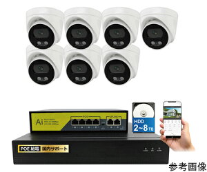 �u���[�h�E�H�b�` 500����fPoE�^�C�vNVR�h�ƃJ�����Z�b�g �h�[���J����7��AHDD4TB�t�� 1�Z�b�g SEC-N-7FM-4T �h�Ɨp�J�����iCCTV�j/�h�ƃJ�����iCCTV�j