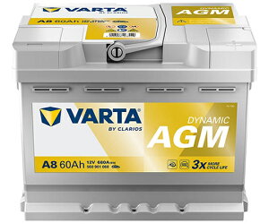 VARTA ���B�ԗpDIN�K�i�o�b�e���[ Dynamic AGM �K�i�FLN2 AGM 1�� 560 901 068 �����ԁE�I�[�g�o�C�֘A�i