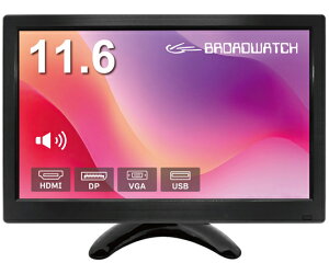 �u���[�h�E�H�b�` 11.6�C���` �t���n�C�r�W�������j�^�[ HDMI/VGA/AV/BNC/USB���� 1�� LCD-011 ���j�^�[�E�f�B�X�v���C�{��