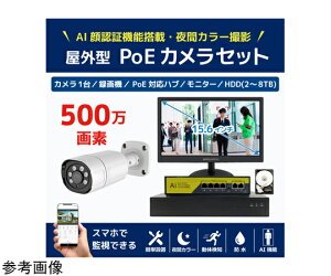 �u���[�h�E�H�b�` 500����fPoE NVR�h�ƃJ����1��E��F��AI�@�\�t����ԃt���J���[�^��@HDD4TB�E15.6�C���`���j�^�[�Z�b�g 1�Z�b�g SEC-NA-HY1G-16L-4T �h�Ɨp�J�����iCCTV�j/�h�ƃJ�����iCCTV�j