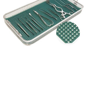 牧口ゴム 洗浄器用穴あきマット 265X480X16(ダークグリーン