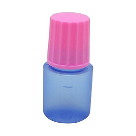 エムアイケミカル 点滴容器ノーベル1号（未滅菌） 本体：コバルト キャップ：ピンク5CC(100ポンイリ)