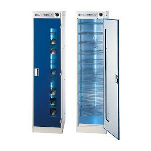 大信工業 殺菌線スリッパロッカー ゼンマイ式タイマー付 ブルーDM-HR(455X515X1790MM