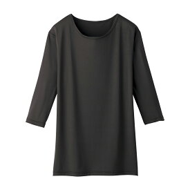 自重堂 七分袖インナーTシャツ ブラックWH90029(3L)