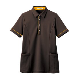 カーシーカシマ 半袖ロングポロシャツ（男女兼用） SSHSP004-3(アースブラウン)