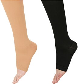 アンシルク2（ハイソックス）つま先無20271(LL)ライトブラウン【医療ストッキング 着圧/弾性】ネコポス