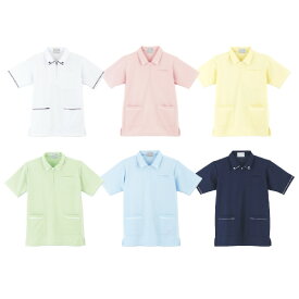 ケアワークシャツ（男女兼用） CR117-01(ホワイト) S