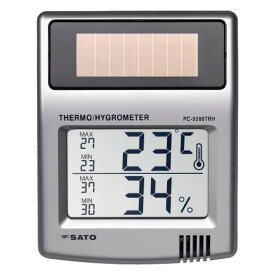 ソーラーデジタル温湿度計 PC-5200TRH