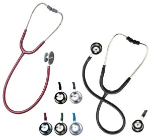 【送料無料】プロフェッショナル聴診器 小児用   ネイビー 5079−147
