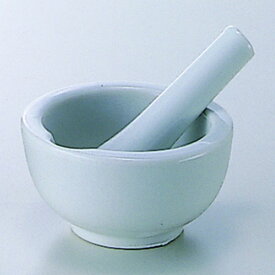 乳鉢（瀬戸物）乳棒付 120MM 1組 松吉医科器械 08-2660-03　120MM