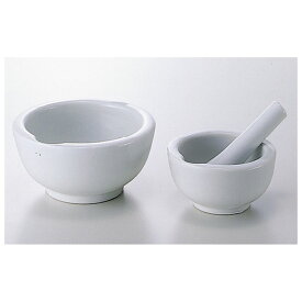 乳鉢（瀬戸物）乳棒付 150MM 1組 松吉医科器械 08-2660-04　150MM