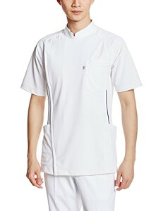 (ミズノ) MIZUNO 男性用ケーシージャケット 医療白衣MZ-0049 MZ0049 C-1 ホワイト LL