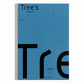 【10冊セット】Trees　B5　プラスメモリ　B罫　30枚　ライトブルー UTRP3BLB