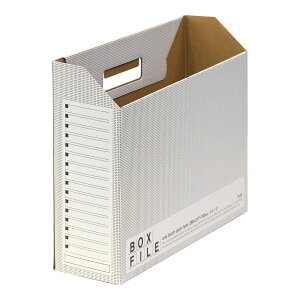 【PLUS】 ボックスファイル A4 ヨコ エコノミー ファイルボックス ダークグレー FL-099BF(553989) プラス