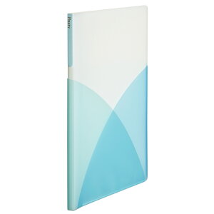 【PLUS】 Pasty (パスティ) クリアファイル B5 20ポケット ソーダブルー FC-420P(98424) プラス