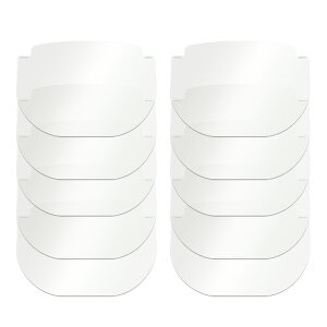 【PLUS】 メガネタイプ フェイスシールド 専用交換シールド10枚 FG-030FS-10P(89472) プラス