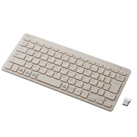 【PLUS】 薄・ミニ ワイヤレスキーボード パンタグラフ式 グレー TW-KB002(428851) プラス