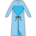 タケトラ（竹虎）　ビニールエプロンE　袖付 ブルー　フリーサイズ