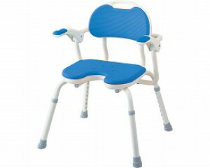 ※○ひじ掛け付シャワーベンチ TH-U ブルー 536-150 アロン化成