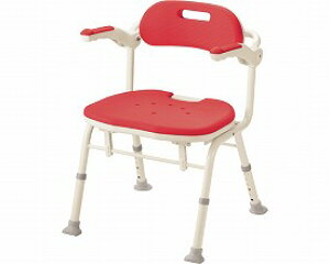 ※○折りたたみシャワーベンチ IS レッド 536-322 アロン化成