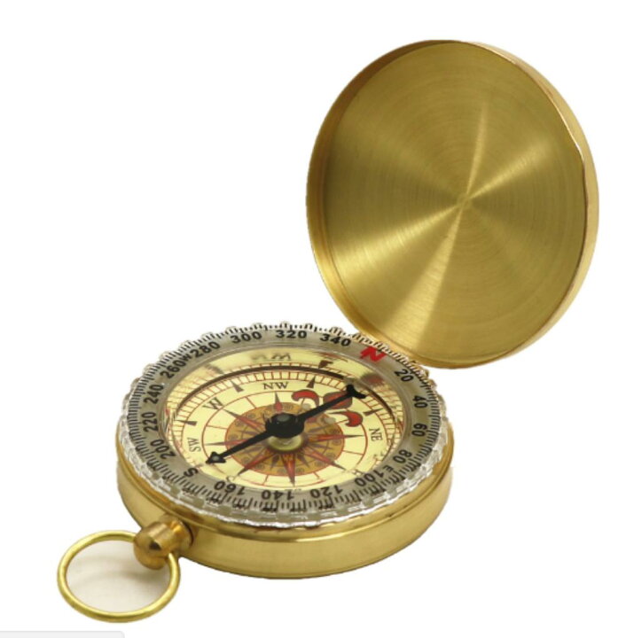 楽天市場 方位磁石 羅針盤 夜光 蓄光 コンパス 黄銅合金 アウトドア キャンプ 登山 ハイキング Shop Delicious 楽天市場店
