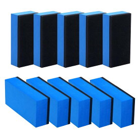 洗車スポンジ 10個セット コーティング 塗り込み用 コンパウンド塗り込み スポンジ 吸水 速乾 スポンジブラシ スポンジワイプ 傷つかない EVA 洗車用品 ディテーリング用品