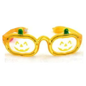LED 光る かぼちゃ ハロウィン メガネ （ 2個 ペアセット )