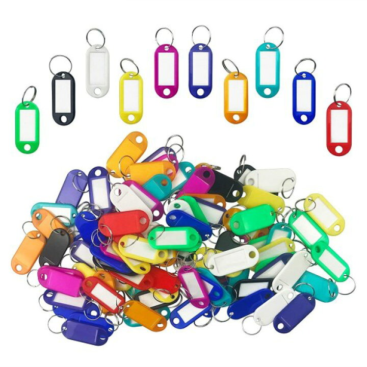楽天市場 タグ キーホルダー 幼稚園 保育園 小学校 名札 100個セット 10色 10個 大量 業務用 Shop Delicious 楽天市場店