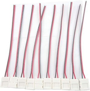 10�{�Z�b�g LED�e�[�v �����p�P�[�u�� �R�l�N�^ �P�F�p �Б����c�t���s�v 2pin/8mm/3528SMD