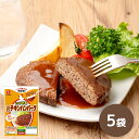 【常温】【公式】石井食品 いつでも1.5倍チキンハンバーグ 5袋｜ イシイ ハンバーグ 国産 非常食 お弁当 おかず 惣菜 時短 防災セット 備蓄 保存食 おいしい非常食 無添加 レトルト 常備 イシイ食品 レシピ アレンジ 防災グッズ 食料 避難用品 ローリングストック