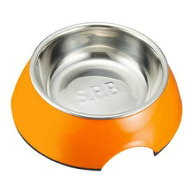 オレンジ ペット用 S サイズ 犬 イヌ わんこ ワンコ ドッグ ペット ペット用品 食器 お皿 皿 ボウル ボール 餌やり えさやり 水やり 陶器 可愛い かわいい お洒落 おしゃれ