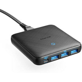Anker PowerPort Atom III Slim 4ポート 4代同時充電 急速充電器 PD対応 65W 4ポートUSB-C PowerIQ3.0搭載 Power Delivery 対応 iPhone 11/11 Pro/11 Pro Max/XS、 MacBook Air 2013、MacBook Pro 15、USB-C機器対応