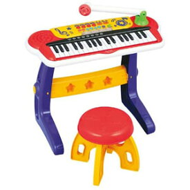 キッズキーボードDX No.8880 楽器 玩具 オモチャ おもちゃ 子供 幼児 音楽 鍵盤 ピアノ 音 音符 キーボード ミュージック 曲 楽曲 37鍵盤 スタンド型 音符