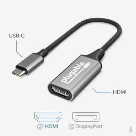 【P12倍_お買い物マラソン中】USBC - HDMI 2.0 変換アダプター、2018 iPad Pro、2018 MacBook Air、2018/2017 MacBook Pro、Surface Book 2、その他の USB-C または Thunderbolt 3 ポート搭載システム用