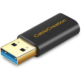 【P2倍＆クーポン有り_9日迄】USB 3.0 to USB-C アダプタ Type 3.0 - Type C変換コネクタ データ転送 アダプタ USB-A コンバーター ラップトップ 壁充電器 Oculus Quest Link ブラック Black