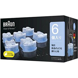 99.9%除菌 ブラウン アルコール洗浄液 6個入 メンズシェーバー用 CCR6 CR 洗浄 除菌 深剃り性能キープ 洗浄液 メンズシェーバー用 除菌洗浄 リフレッシュ効果