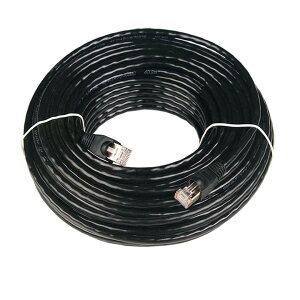 20m CAT5e 屋外仕様 2重被覆 LANケーブル 屋外用 POE対応 ランケーブル 難燃性 耐候性 高耐久 専用ピン付