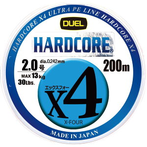 DUEL (fG) PEC ނ莅 HARDCORE X4 y C ނ胉C ދ x x z 2.0 200m 5F/CG [}[LO H3250N-5CBL