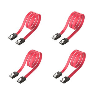SATA �P�[�u�� 0.5m�i�X�g���[�g�^�jSuptopwxm Sata3 �P�[�u�� 4�{�Z�b�g 6 Gbps�Ή� ���b�`�t�� SSD��HDD���� Sata3 �V���A�� ATA3 �P�[�u�� SSD �P�[�u�� ���b�h (���b�h)