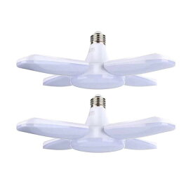 ガレージライトled 作業灯 led シーリングライト E26 LED電球 5灯式 60W 昼白色 6500K 現場用ライト led ペンダ ントライト 天井照明 ダイニング 折りたたみ式 シンプル おしゃれ 工事不要 角度調節可能 省エネ 高輝度