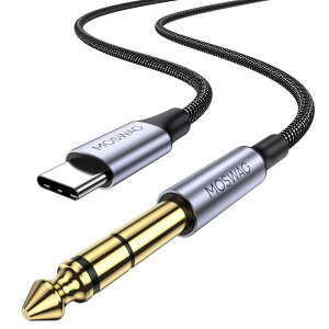 MOSWAG USB C6.35 mm 1/4C`TRSP[u3.28 FT/1 mAC^1/4I[fBIA_v^GooglesNZ4 XL⏕WbNXeIP[uAGalaxy Note 10+/S 20+AAvAXs[J[ACzA~LV