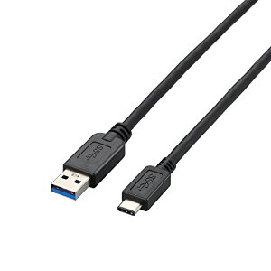 GR USBP[u [dEf[^]p USB3.1 Standard-AType-C USB3.1 i Phone15Ή ő15W(5V/3A)̏[d ő5Gbps̃f[^] 2m ubN USB3-AC20BK