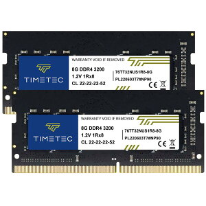 Timetec 16GB KIT(2x8GB) m[gPCp DDR4 3200MHz (or 2933MHz or 2666MHz) PC4-25600 Non-ECC Unbuffered 1.2V CL22 1Rx8 Single Rank 260 Pin SODIMM PC Rs[^  RAM