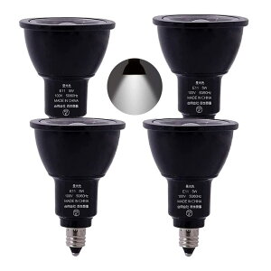 E11 LED d X|bgCg Ή 5W 50W^ E11 LED d 500LM PxE11 LEDd F  ȃGl AC100V JDR50 r[p40° 4 (F)