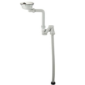 SANEI(サンエイ) ステンレス排水口トラップ キッチン用品 薄型トラップ シンクのスペース広々 H65610S グレー