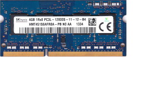 SK hynix Hynix 204PIN PC3L-12800S 4GB SODIMM HMT451S6AFR8A-PB