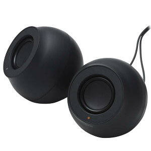 �G���R�� PC�X�s�[�J�[ USB���d ���o�� 3.5mm�~�j�v���O�ڑ� 4.4W �{�����[���R���g���[ ���[���� �R���p�N�g �u���b�N SP-P10CUBK