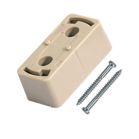 Pispoer 角型ひっかけシーリング 簡単取付 120V 6A 引掛シーリングボディ 天井直付けのLED照明器具をシーリング式照明器具に交換するのに利用 、ベージュ 1個入り（付属ネジが）